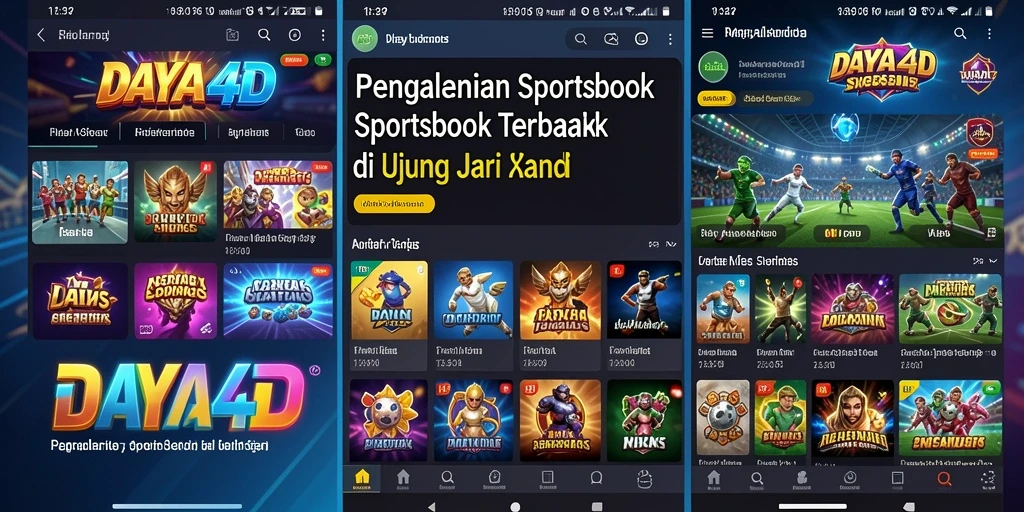Tampilan antarmuka <strong>DAYA4D</strong> yang menarik dan user-friendly untuk sportsbook.