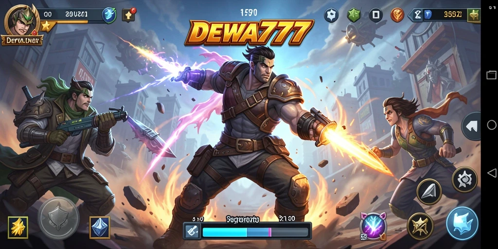 Tampilan gameplay seru dan menegangkan di DEWA777.