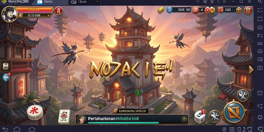 Gameplay seru MAHJONG288 dalam pertahanan menara.