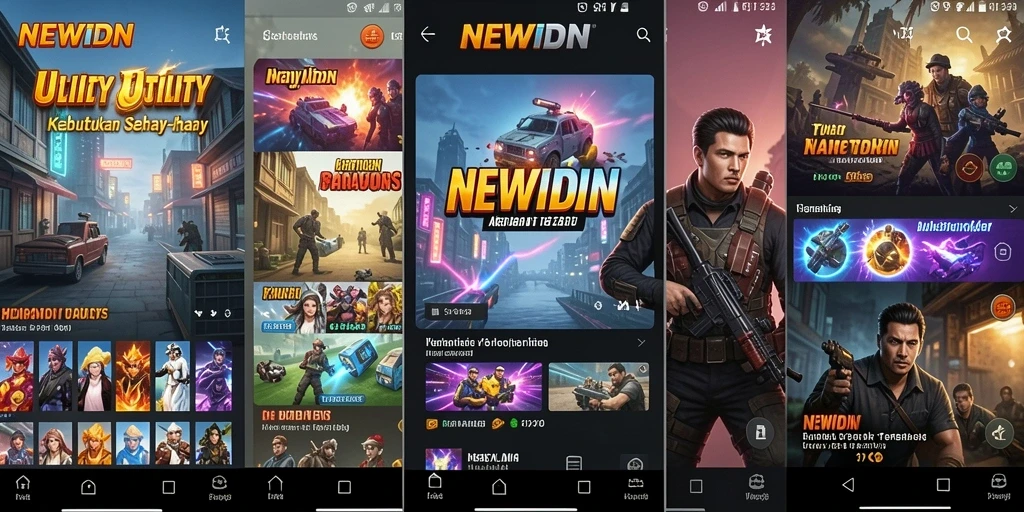 Screenshot utama NEWIDN menampilkan antarmuka aplikasi Utility yang intuitif.
