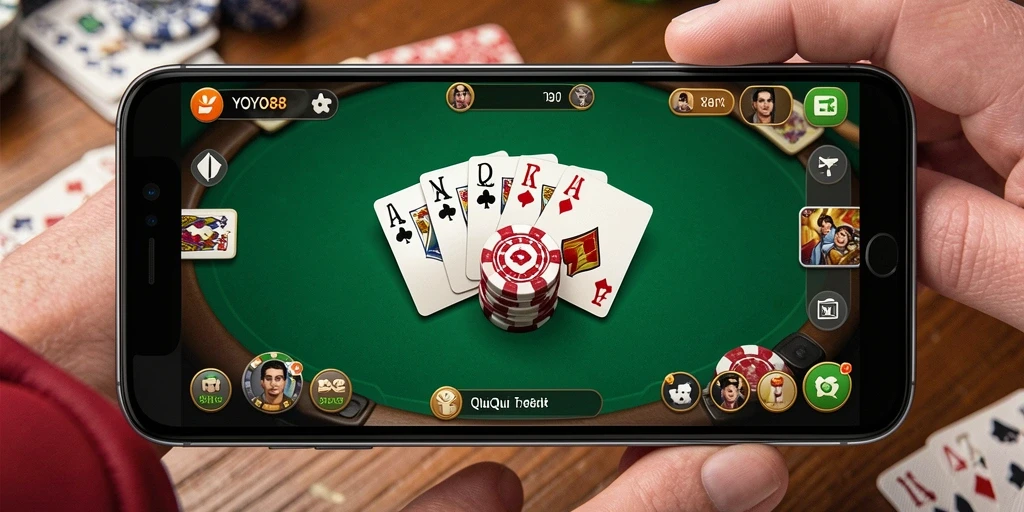 Tangkapan layar dari gameplay QiuQiu yang seru dan menarik.